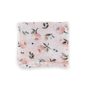 Little Unicorn Organic Cotton Muslin Swaddle ~ Watercolor Floret