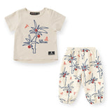 Rock Your Baby Club Tropicana T-Shirt & Pants Set ~ Oatmeal/Multi