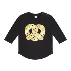 Huxbaby Foil Pretzel l/s Top & Leggings Set ~ Black