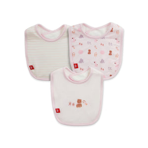 Magnetic Me Modal Bib 3 Pack ~ Nursery Nostalgia Pink