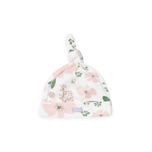 Coccoli Cotton Modal Knotted Hat ~ Cream Floral
