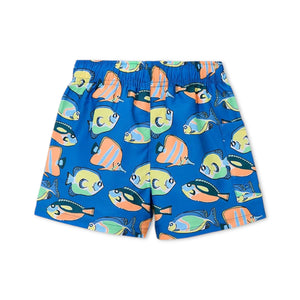 Mayoral Boys Printed Swim Trunks ~ Blue