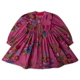 Oilily Girls Douce Botanique Dress ~ Red Violet