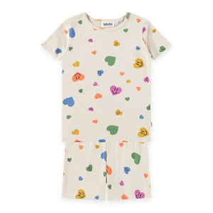 Molo Lou s/s Pajama Set ~ Confetti Smiles