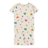 Molo Lou s/s Pajama Set ~ Confetti Smiles