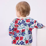 Petit Bateau Baby Floral Print Sweatshirt ~ Multi
