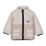 Mayoral Baby Boy Sherpa Jacket ~ Dark Taupe