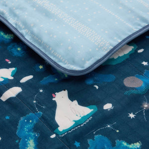 Loulou Lollipop Muslin Quilt Blanket ~ Stargazing Bear