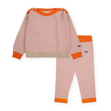 Bobo Choses Baby Stripes Knit Sweater & Pants Set ~ Pink