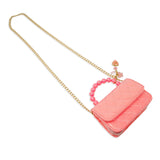 Tiny Treats Quilted BFF Charm Blossom Pearl Handbag