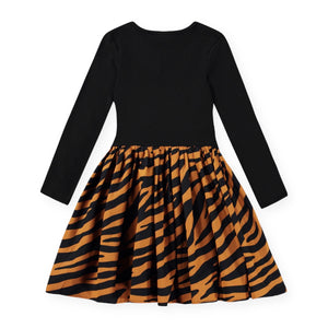 Molo Casie l/s Dress ~ Zebra Denim