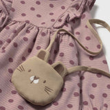 Mayoral Baby Girl Polka Dot Frill Dress w/ Bag ~ Crystal