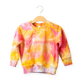 The Wildest Company Ice-Dyed Fleece Crewneck ~ Golden Hour