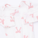 Angel Dear Knotted Ribbed Gown & Headband Set ~ Pretty Bows