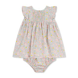 Petit Bateau Baby Floral Print s/s Dress w/ Bloomers ~ Multi
