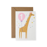 Mifkins 1st Birthday Card ~ Pink