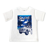Mish Boys Surf Paradise Tee & Shorts Set ~ White/Cobalt