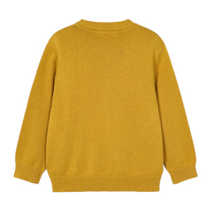 Mayoral Boys Basic Knit Crewneck Sweater ~ Mustard
