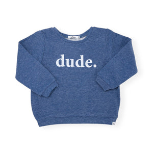 Oh Baby! Dude Brooklyn Boxy Sweatshirt ~ Denim