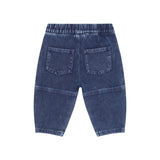Huxbaby Sitting Hux l/s Top & Denim Pocket Pants Set ~ Ink Stripe/Denim Indigo