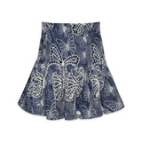 Hannah Banana Embroidered Butterfly Top & Chambray Skirt Set ~ Blue Multi