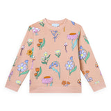 Stella McCartney Girls Fairy Floral Sweatshirt & Shorts Set 7-12 ~ Peach