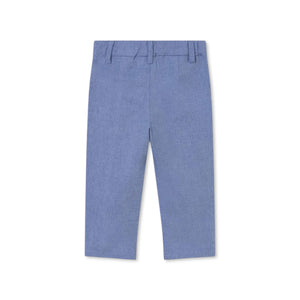 Mayoral Baby Boy Linen Suit Pants ~ Capri Blue