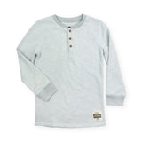 Appaman Boys Craftsman Thermal Henley ~ Cool Grey