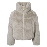 Molo Havi Faux Fur Jacket ~ Dappled Grey