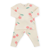 Oh Baby! Cherries Print 2pc Set ~ Milk