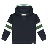 Babyface Boys Striped Sleeve Hoodie & Sweatpants Set ~ Navy