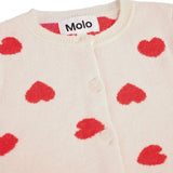 Molo Baby Goldie Knit Cardigan & Solana Pants Set ~ Red Hearts