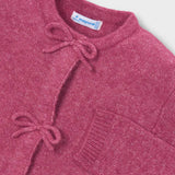Mayoral Girls Knit Cardigan w/ Bows ~ Petal Mix