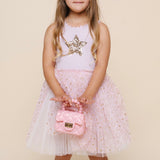 Petite Hailey Elodie Sleeveless Tutu Dress ~ Pink
