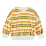 Molo Marika Sweatshirt & Angel Shorts Set ~ Happy Stripe