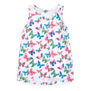 Appaman Girls Hazel Tank ~ Butterflies/White
