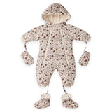 Rylee + Cru Baby Puffer Snowsuit ~ Posy/Antique