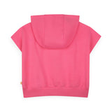 Billieblush Okay! Sleeveless Sweatshirt w/ Hood & Shorts Set ~ Pink