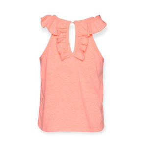 Baby Sara Choose Happy Flutter Sleeve Top ~ Orange