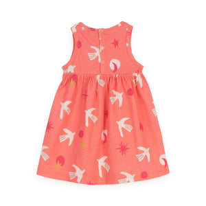 Yell-Oh! Baby Girl Printed Sleeveless Dress ~ Summer Sky