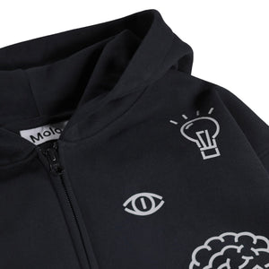 Molo Marley Zip Hoodie ~ Black