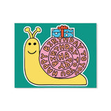 Wrap Birthday Snail Shaped Card