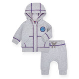 Magnetic Me French Terry Zip Hoodie & Pant Set ~ Heather Grey