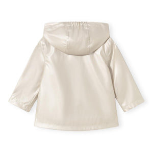 Mayoral Baby Girl Metallic Raincoat ~ Polished