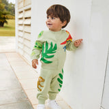 Molo Baby Brody Knit Cardigan & Sol Pants Set ~ Jungle Life