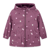 Mayoral Girls Heart Print Raincoat ~ Violet