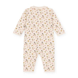 Petit Bateau Floral Romper w/ Collar ~ Cream Multi