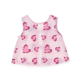 Yell-Oh! Baby Girl Embroidered Hearts Sleeveless Top & Shorts Set