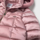 Mayoral Baby Girl Long Hooded Puffer Coat ~ Orchid
