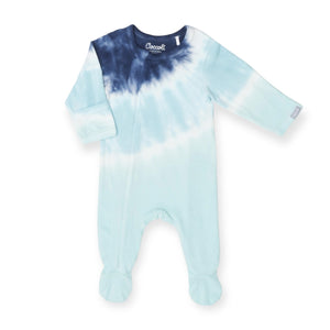 Coccoli Printed Zipper Footie ~ Marine Tie Dye